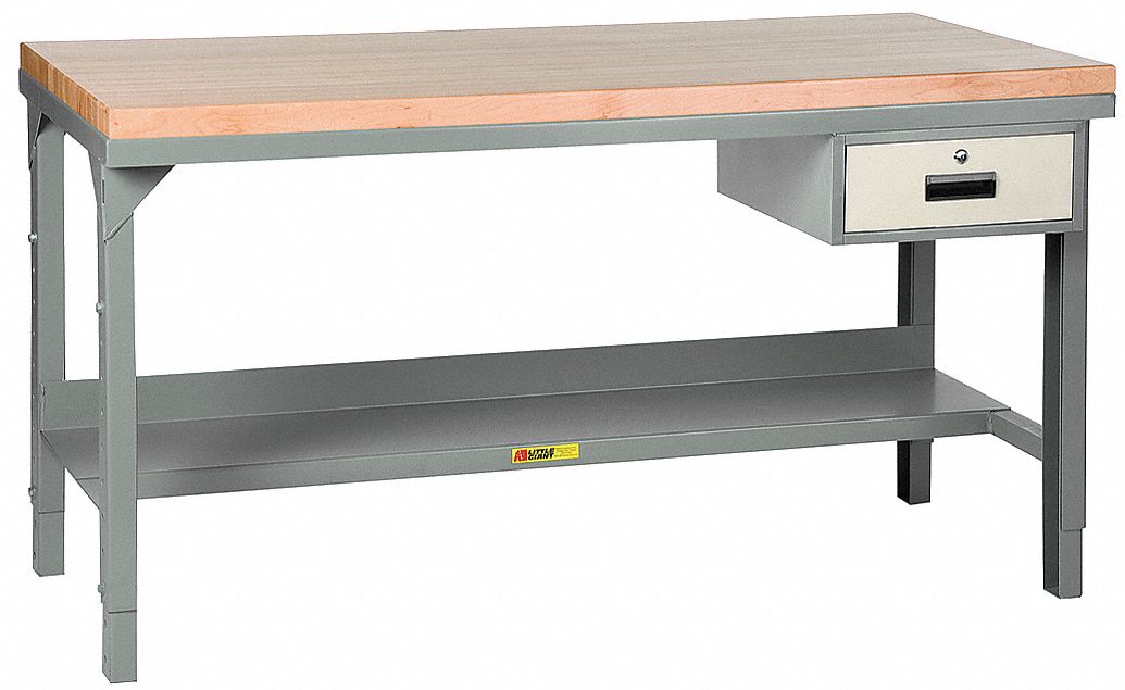 Workbench, Drawer, 28-3/4-42-3/4Hx72Wx30D