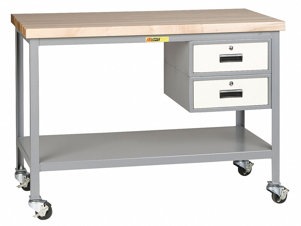 Mobile Workbench, Shelf/Drwrs, 35Hx36Wx24D