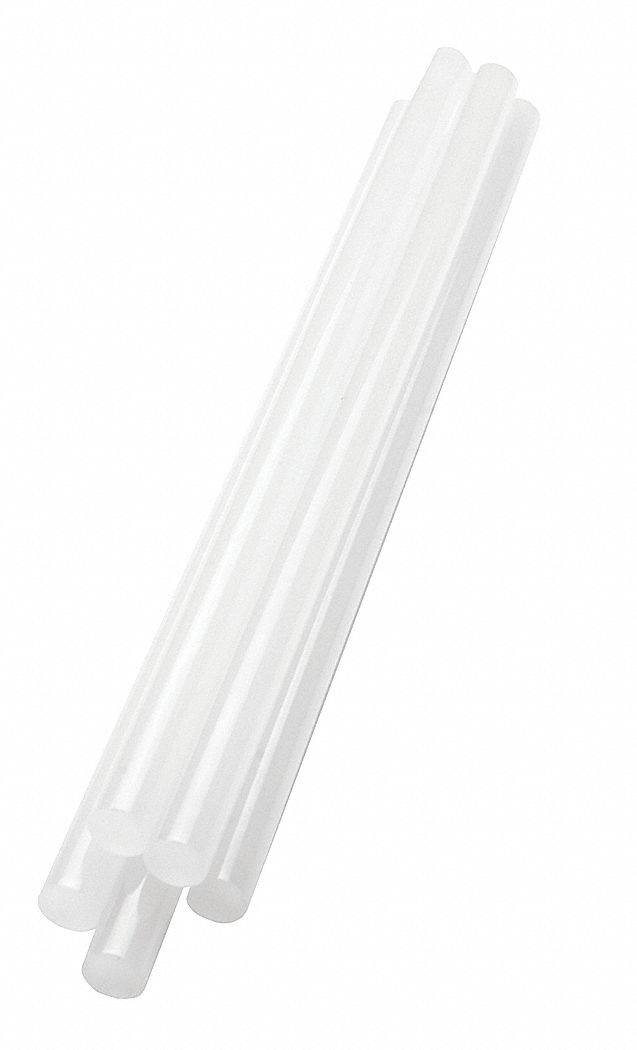 Hot Melt Glue Stick, 1/2x10 In, Clear, PK18