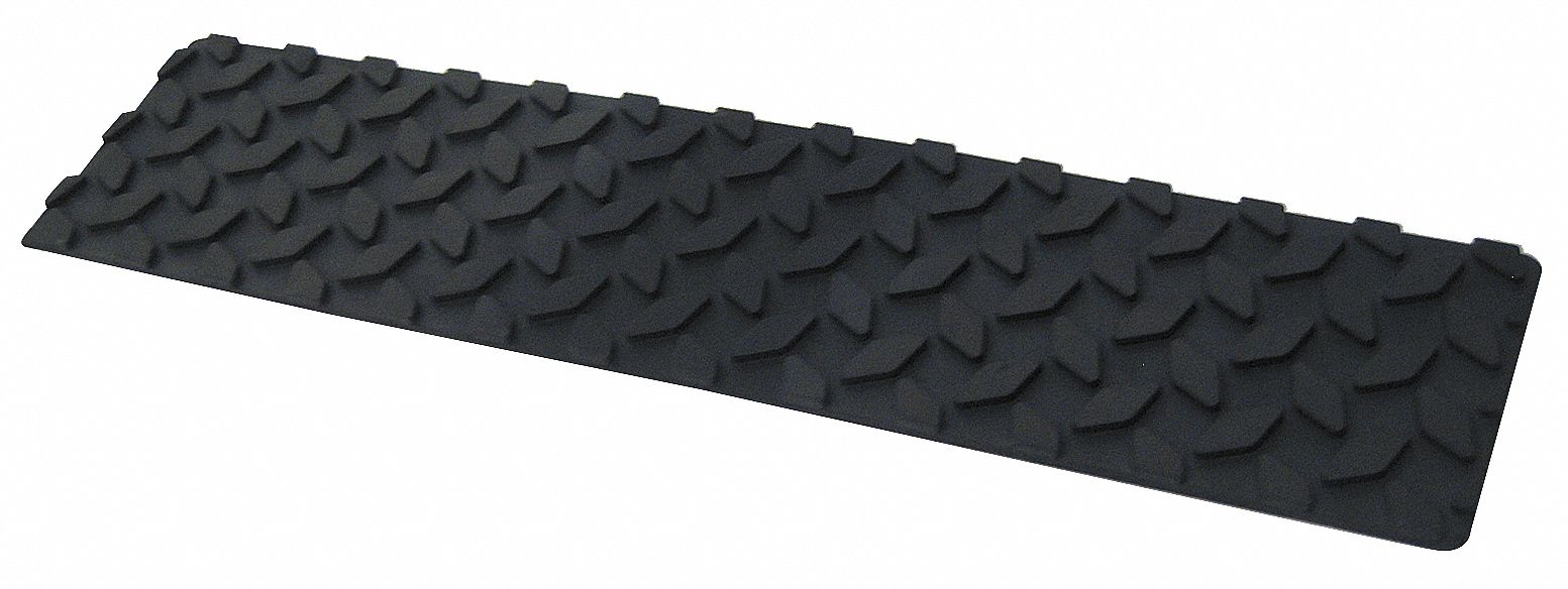 Rubber Grip Mats, 4 x 17 1/2 In., Pk 2