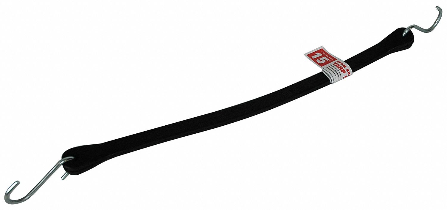 EPDM Rubber Tarp Straps, 15 In