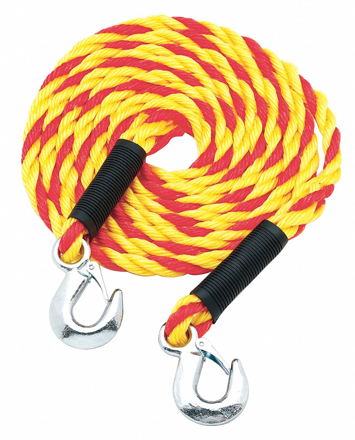 Tow Rope, 5/8 In x 15 Ft., Yellow/Orange