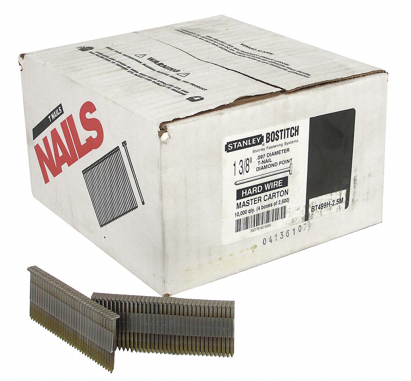 Concrete Nails.2-1/4 In. L, PK 2500