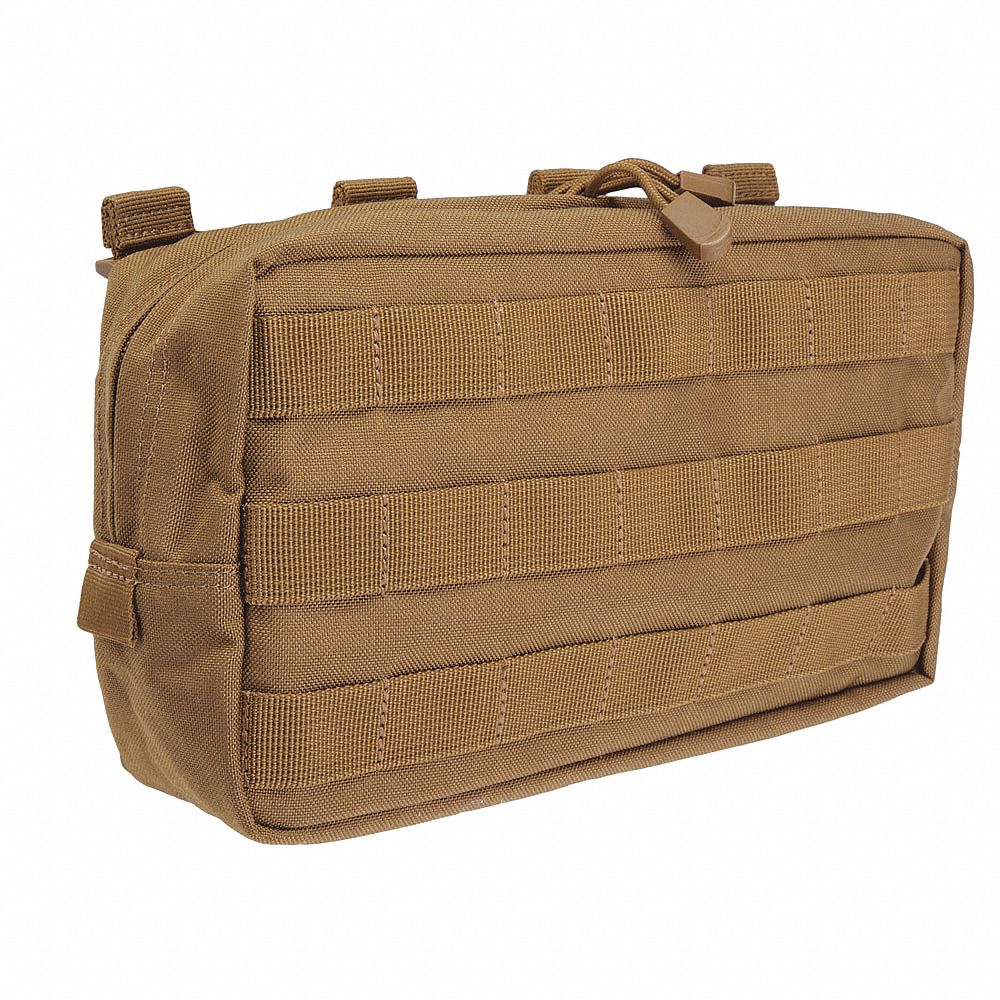 Pouch, Flat Dark Earth, Nylon, 6 x 10 In