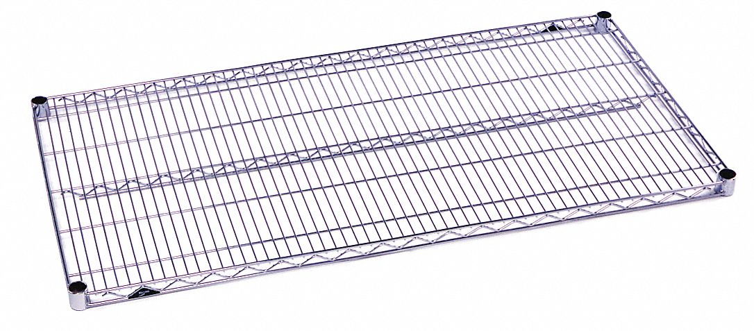 Wire Shelf, 14x48 in., Chrome Plated