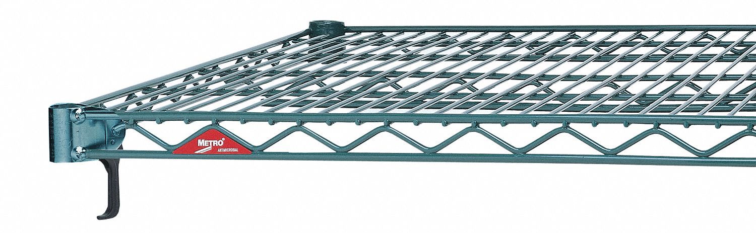 Wire Shelf, 18x24 in., Green Epoxy Coat