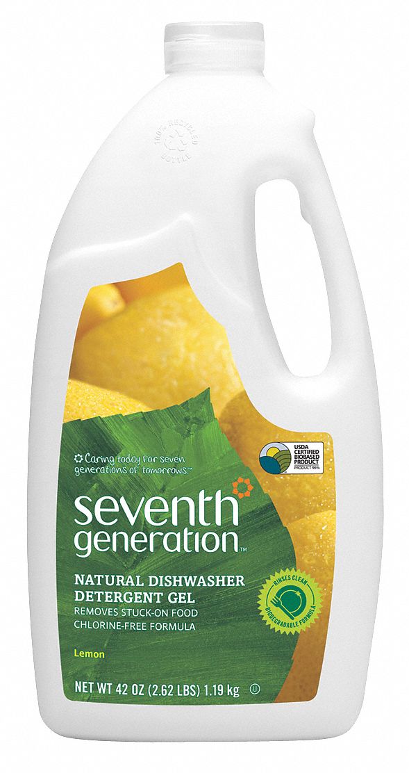 Gel Dishwasher Detergent, 42 oz, Lemon, PK6