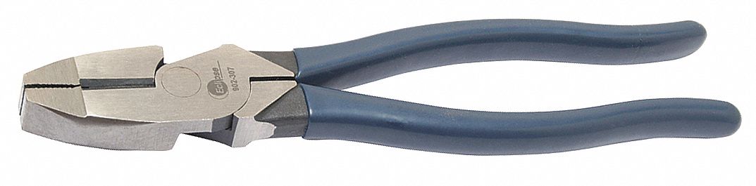 Linemans Pliers, New England, 9-1/2 In, Blu