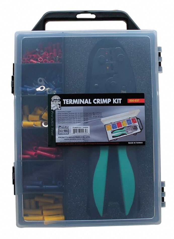 Wire Terminal Kit, Insulated, 22 to 10 AWG