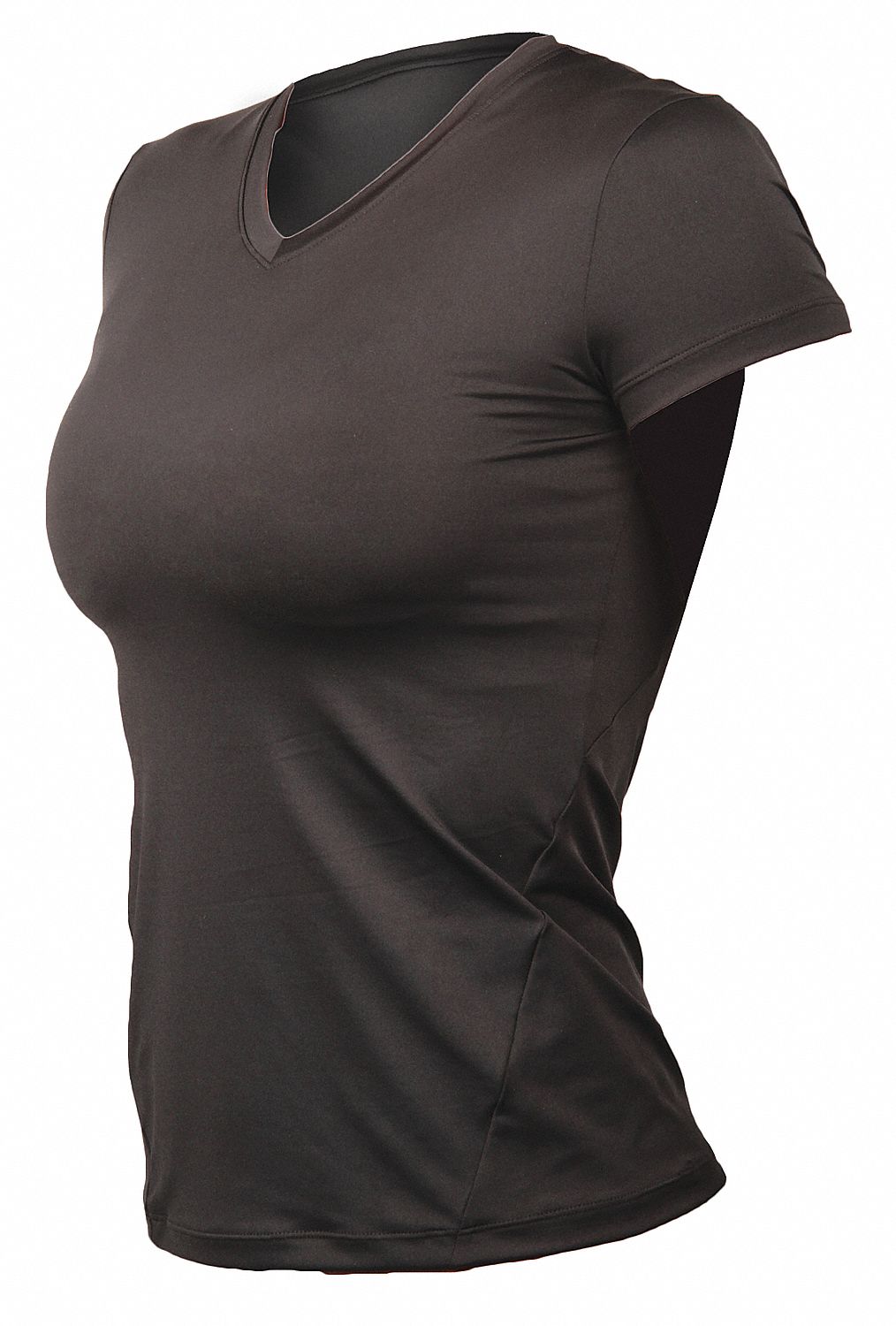 Technical V-Neck, Blk, PET/Spandex, M