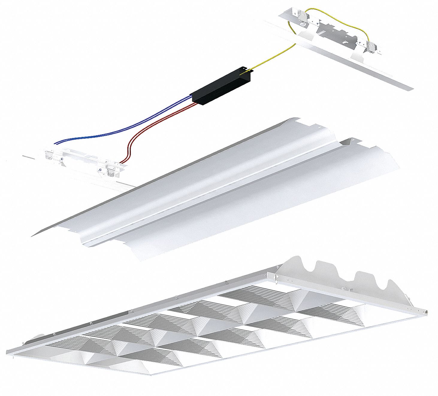 T8 Louver Retrofit, 4Ft, 32W