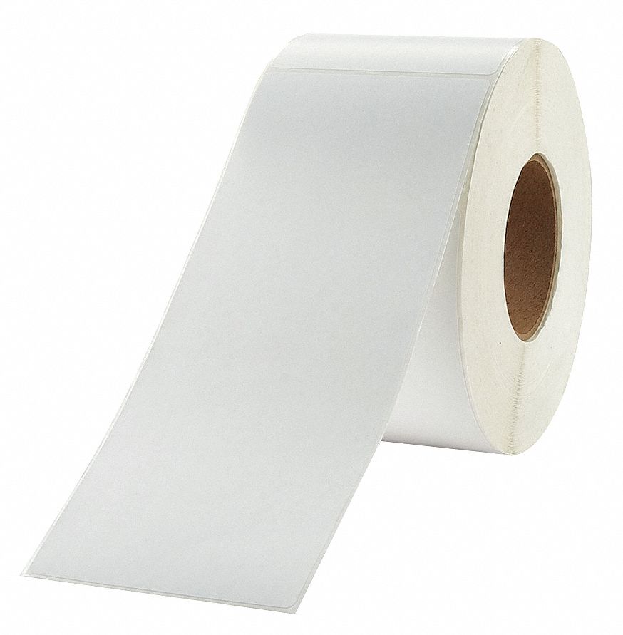 Label, White, Polyolefin, PK4