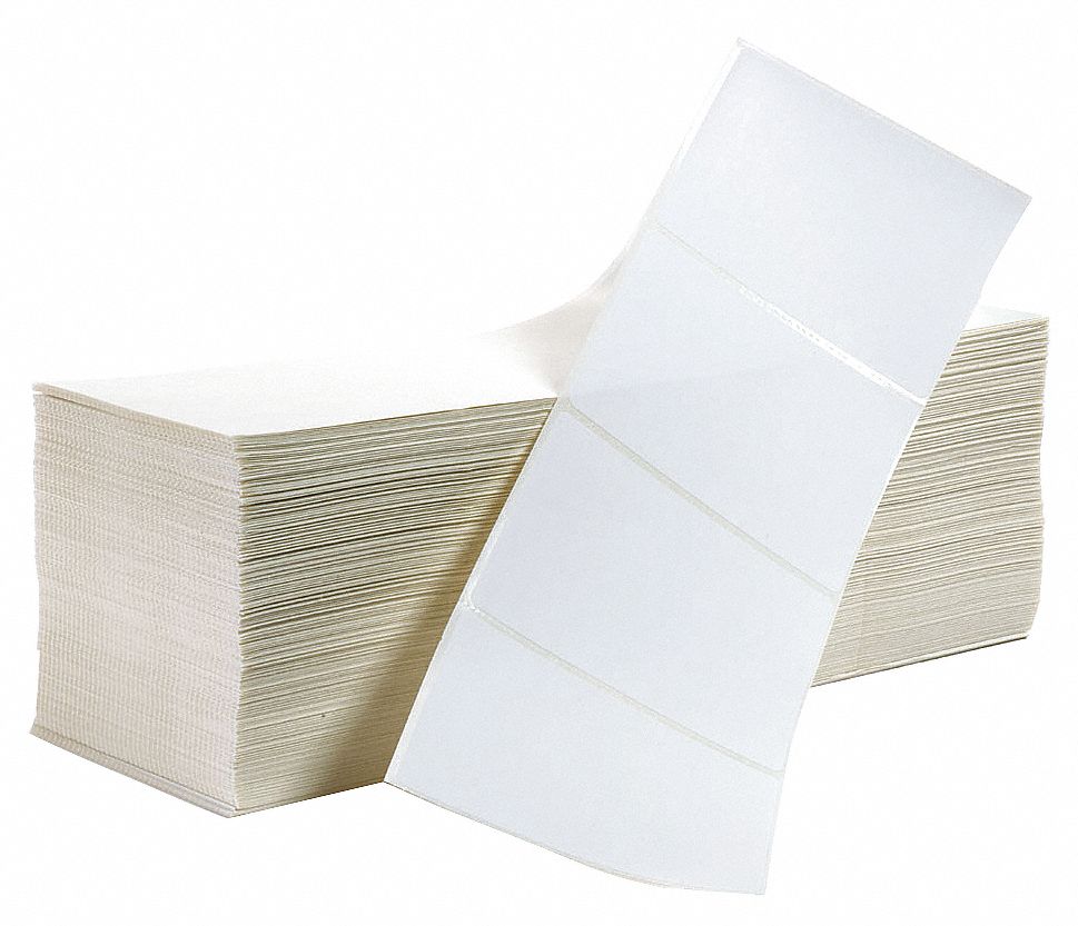 Label, White, Direct Thermal Paper, PK3