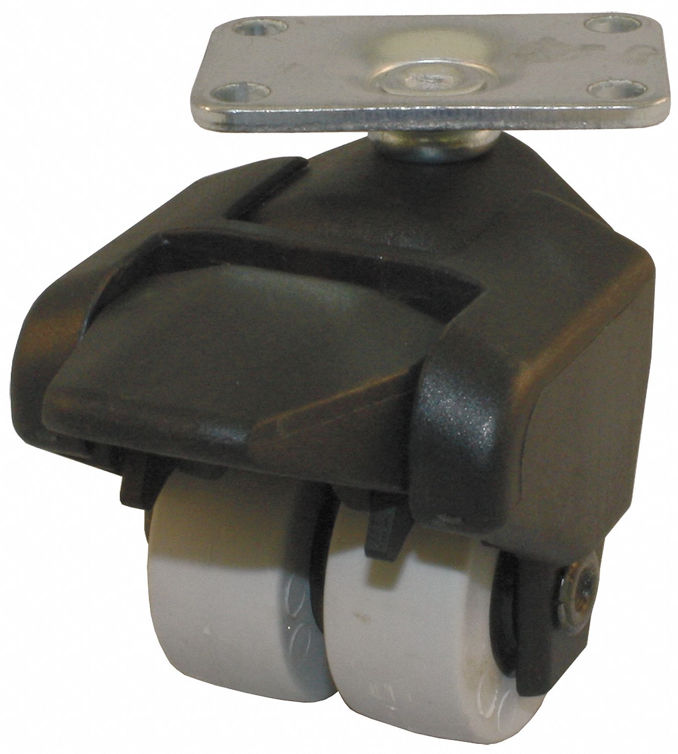 Dual Whl Swvl Cstr, Brk, 150 lb, 1-1/2 In.