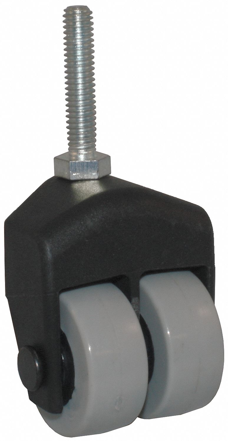 Dual Whl Swvl Cstr, 150 lb, 1-1/2 In, Ureth