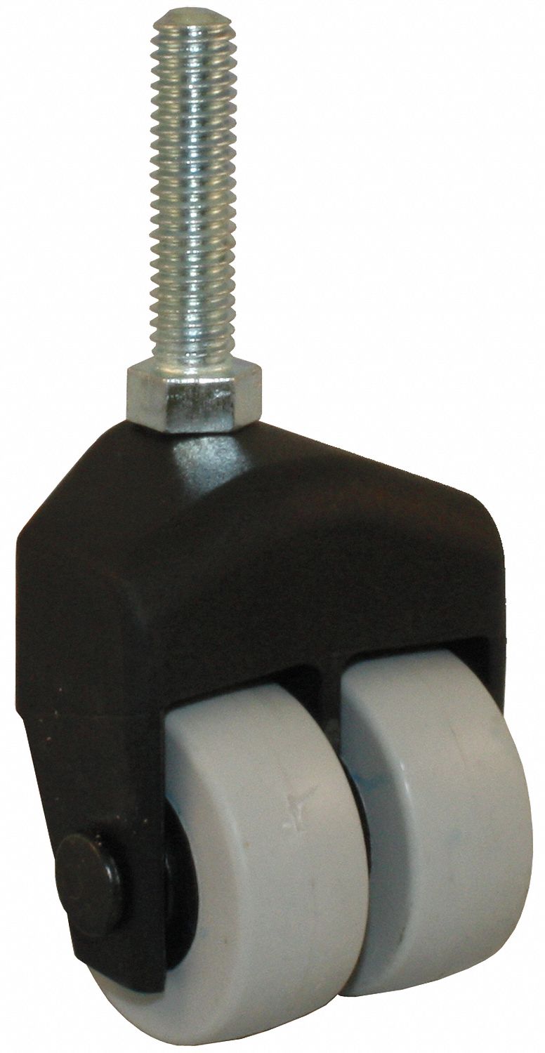 Dual Whl Swvl Cstr, 150 lb, 1-1/2 In, TPR