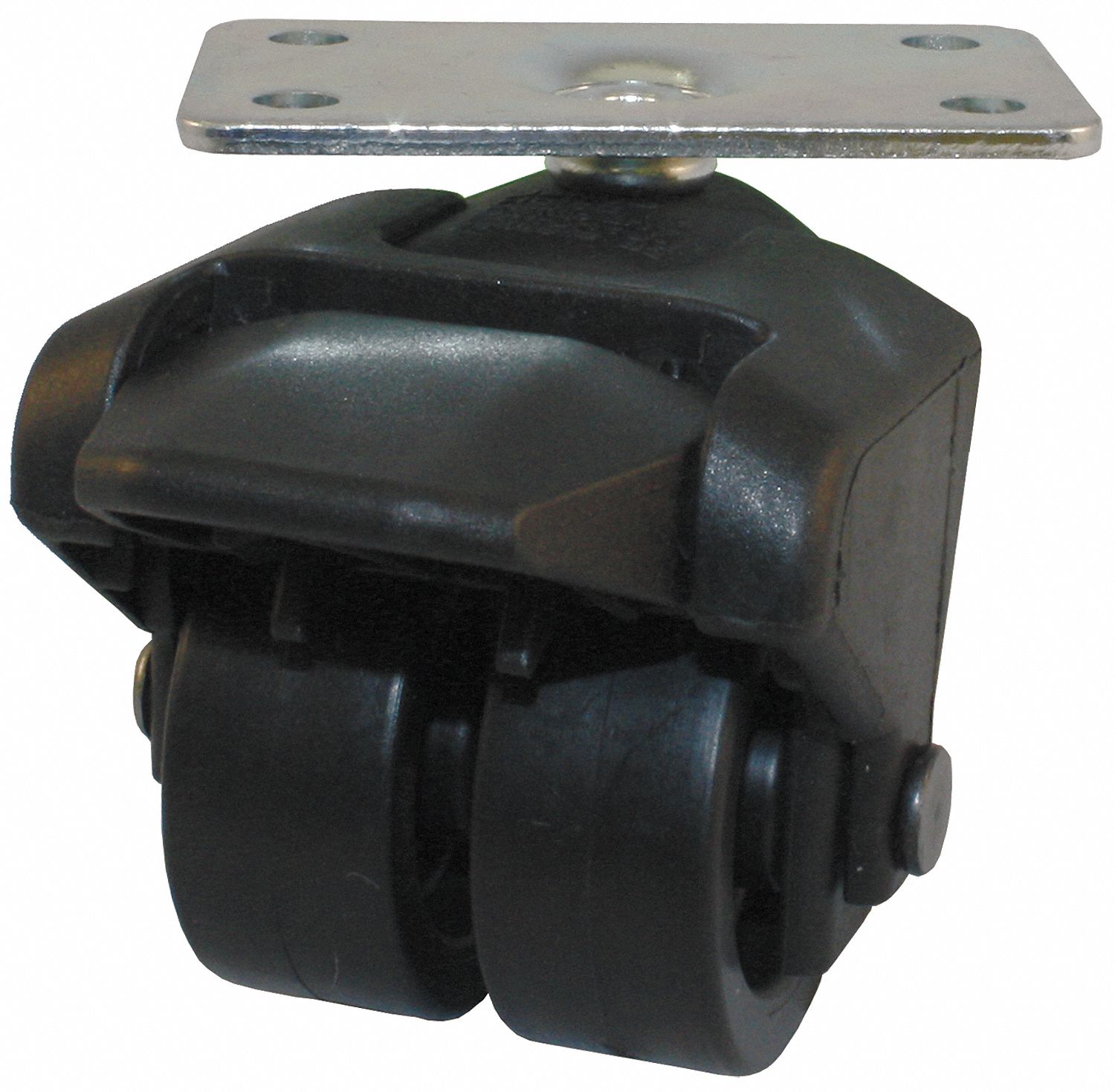 Dual Whl Swvl Cstr w/Brk, 150 lb, 2 In.