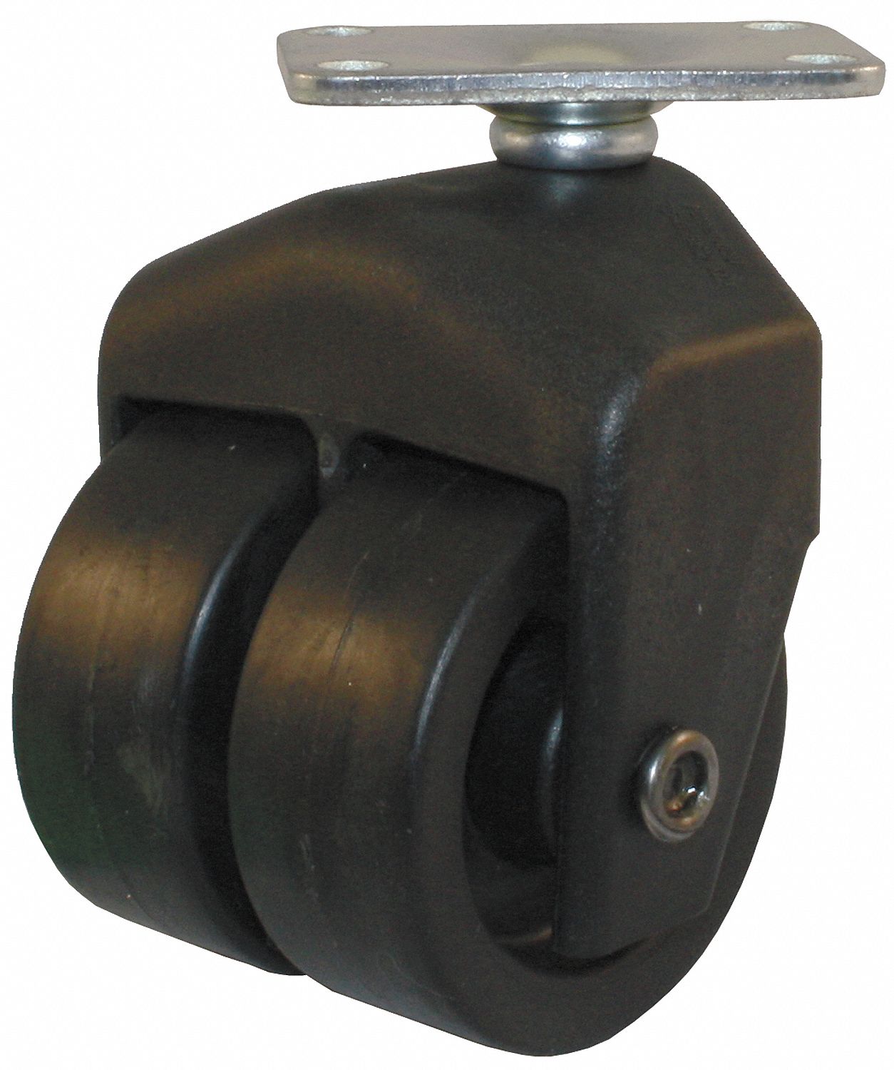 Dual Whl Swvl Cstr, 150 lb, 2 In Dia, PP