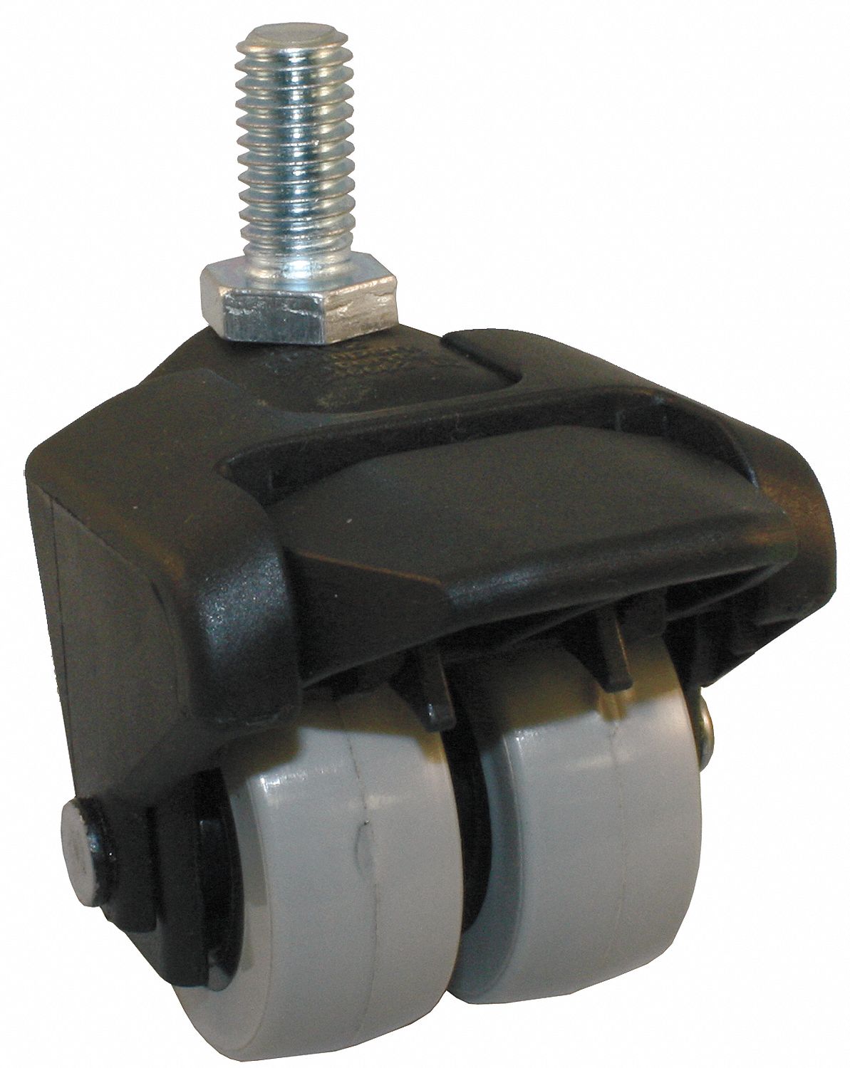 Dual Whl Swvl Cstr w/Brk, 150 lb, 2 In.