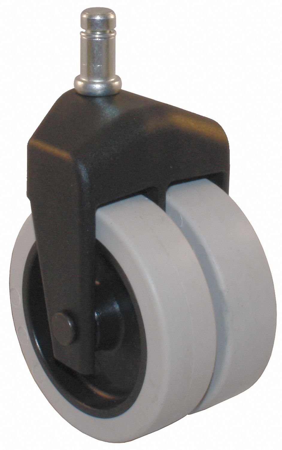 Dual Whl Swvl Cstr, 150 lb, 3 In, PUreth