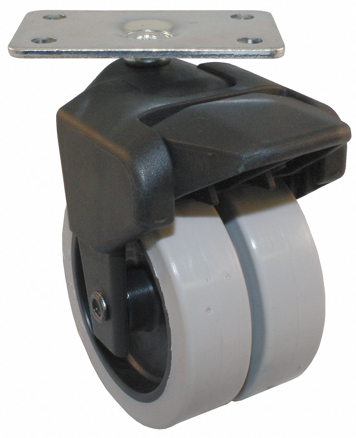 Dual Whl Swvl Cstr w/Brk, 150 lb, 3 In.TPR