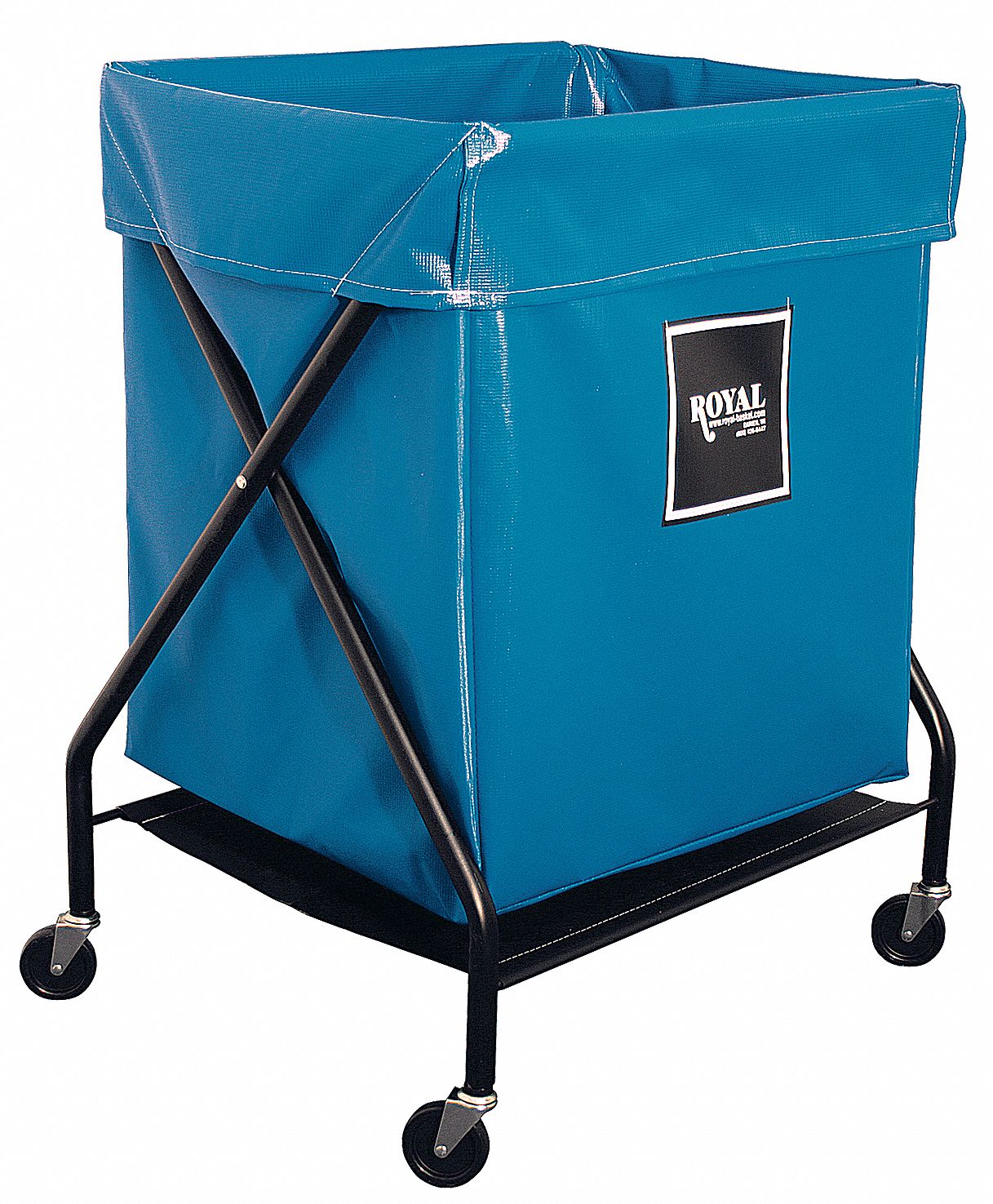X-Frame Cart, 6 Bu, Blue Vinyl