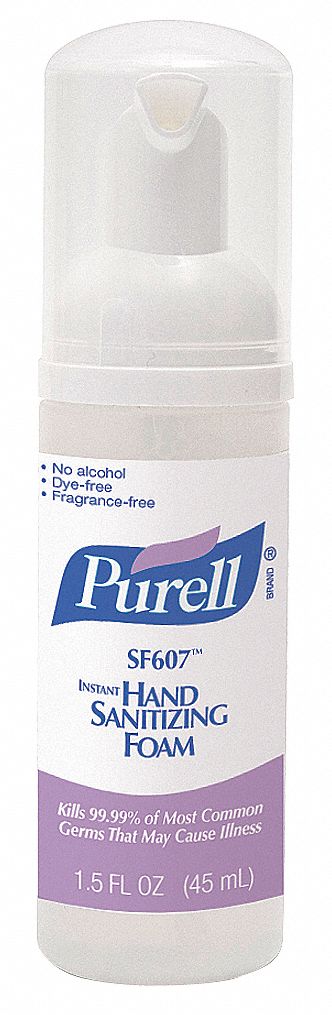 Hand Sanitizer, Size 45mL, Foam, Box, PK 24