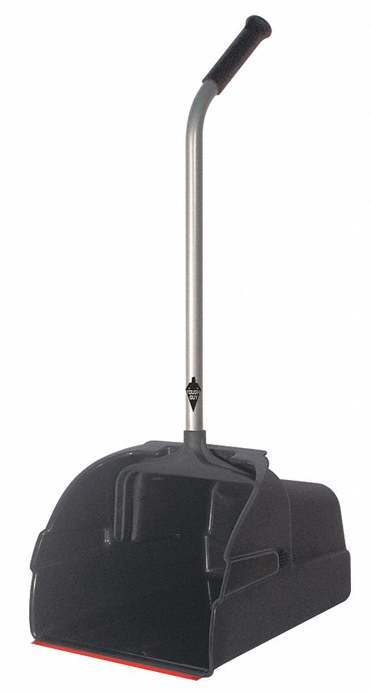 Long Hndld Dust Pan, Plstc, 13-3/4 W, Black