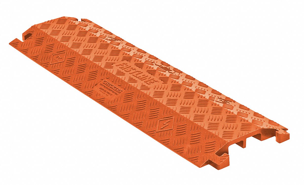 Cable Protector, Orange, 3 Ft. L