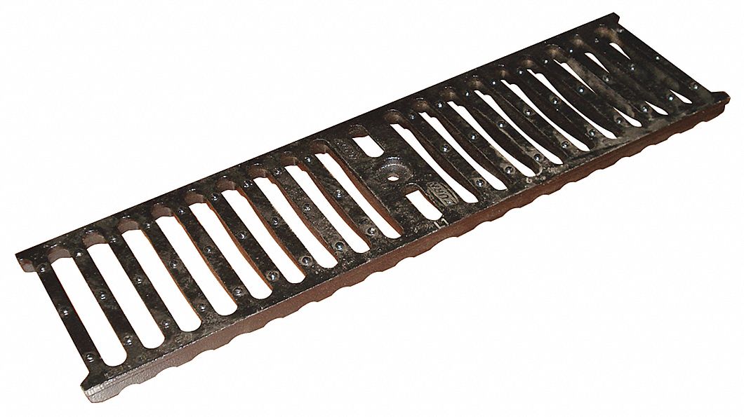 Floor Drain Grate, 5-3/8In W, 20In L