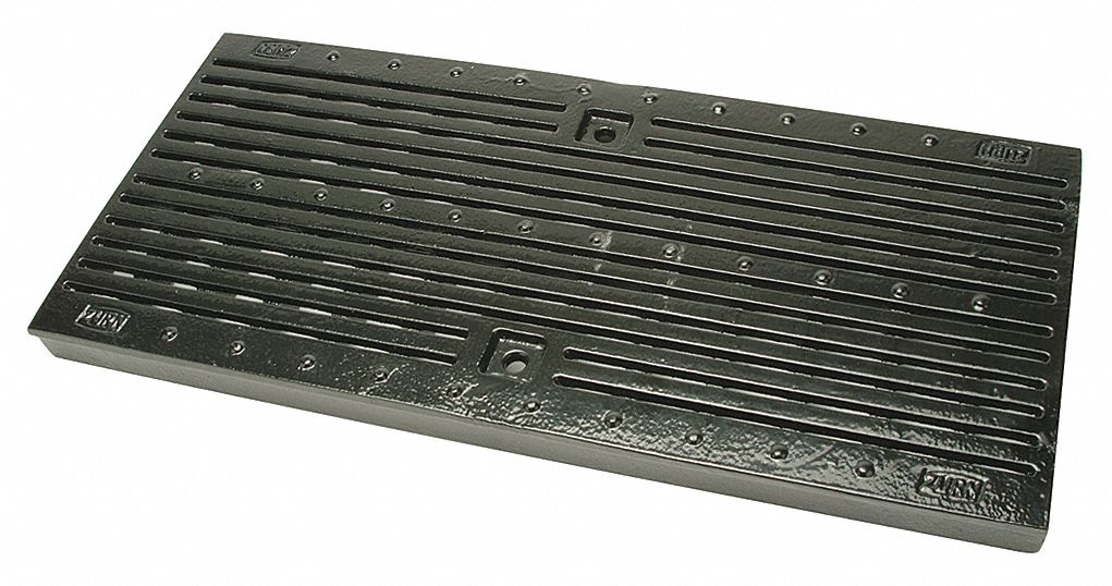 Floor Drain Grate, 11-1/4In W, 24In L
