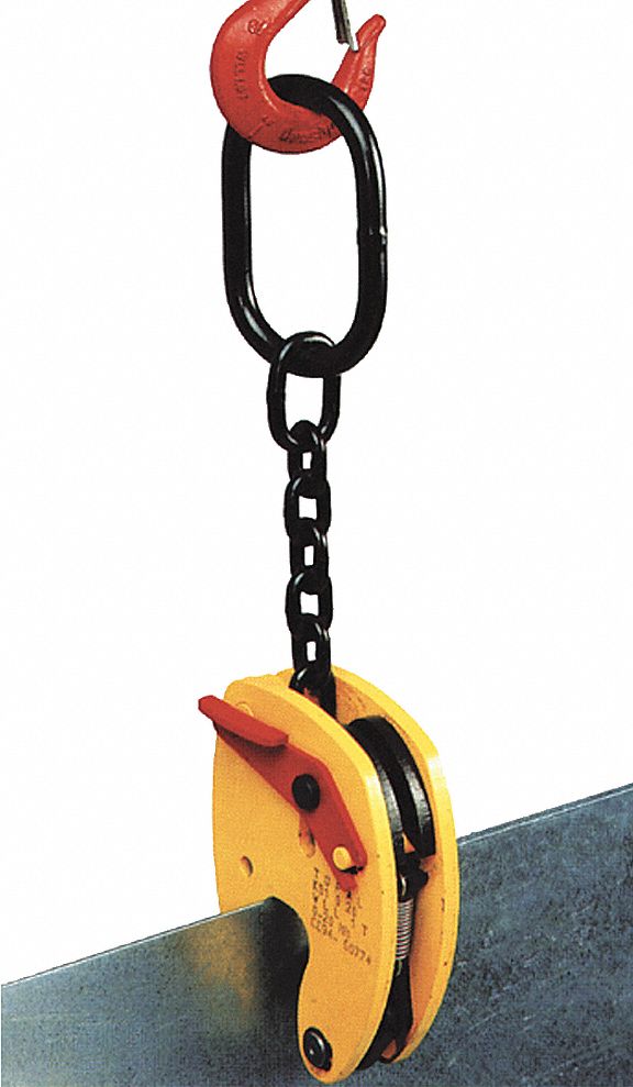Lifting Clamp, Plate, Capacity 1650 lb.