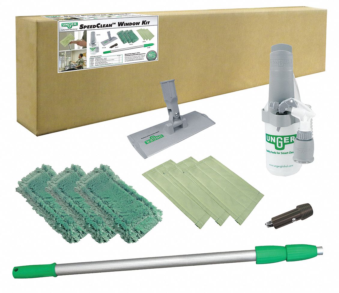 Window Cleaning System, Aluminum, 72 In.L