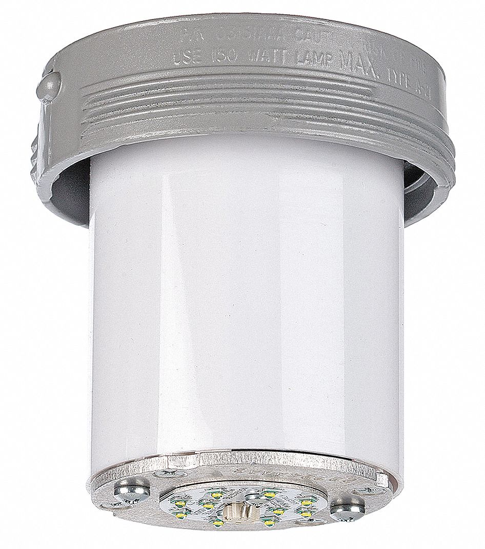 Haz Loc Fixt, 16W LED, Ceiling, 1/2In, Glass