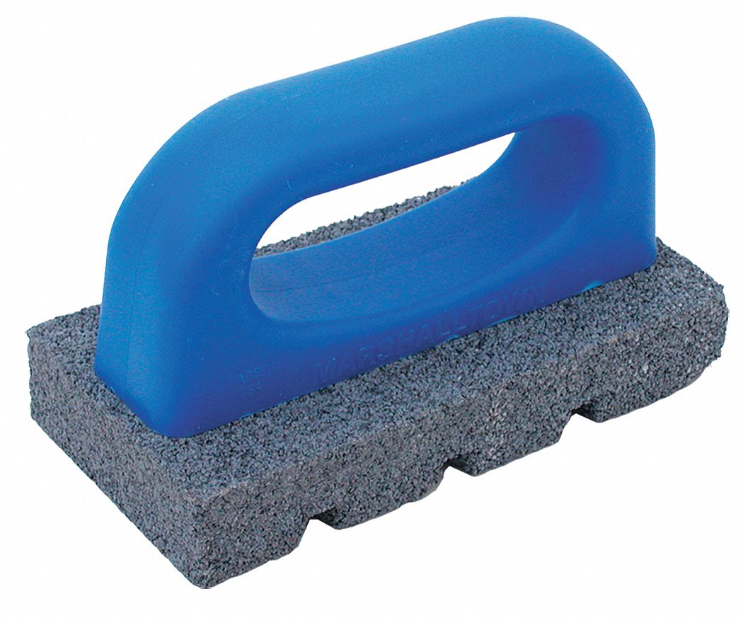 Rub Brick, Gray/Blue, 20 Grit, 6 x 3 x 1 In