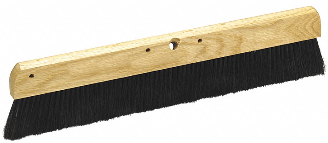 Concrete Broom, 24x7/8 x2-1/2 In, Wood/Syn