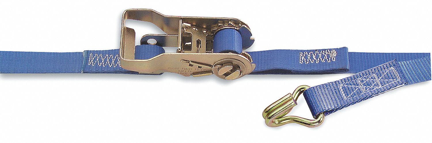 Tie-Down Strap, Ratchet, 12ft x 1In, 835lb