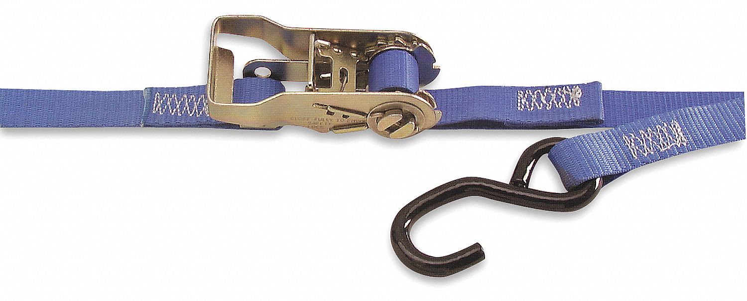 Tie-Down Strap, Ratchet, 15ft x 1In, 400lb
