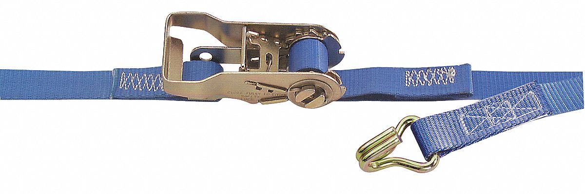 Tie-Down Strap, Ratchet, 16ft x 1In, 835lb