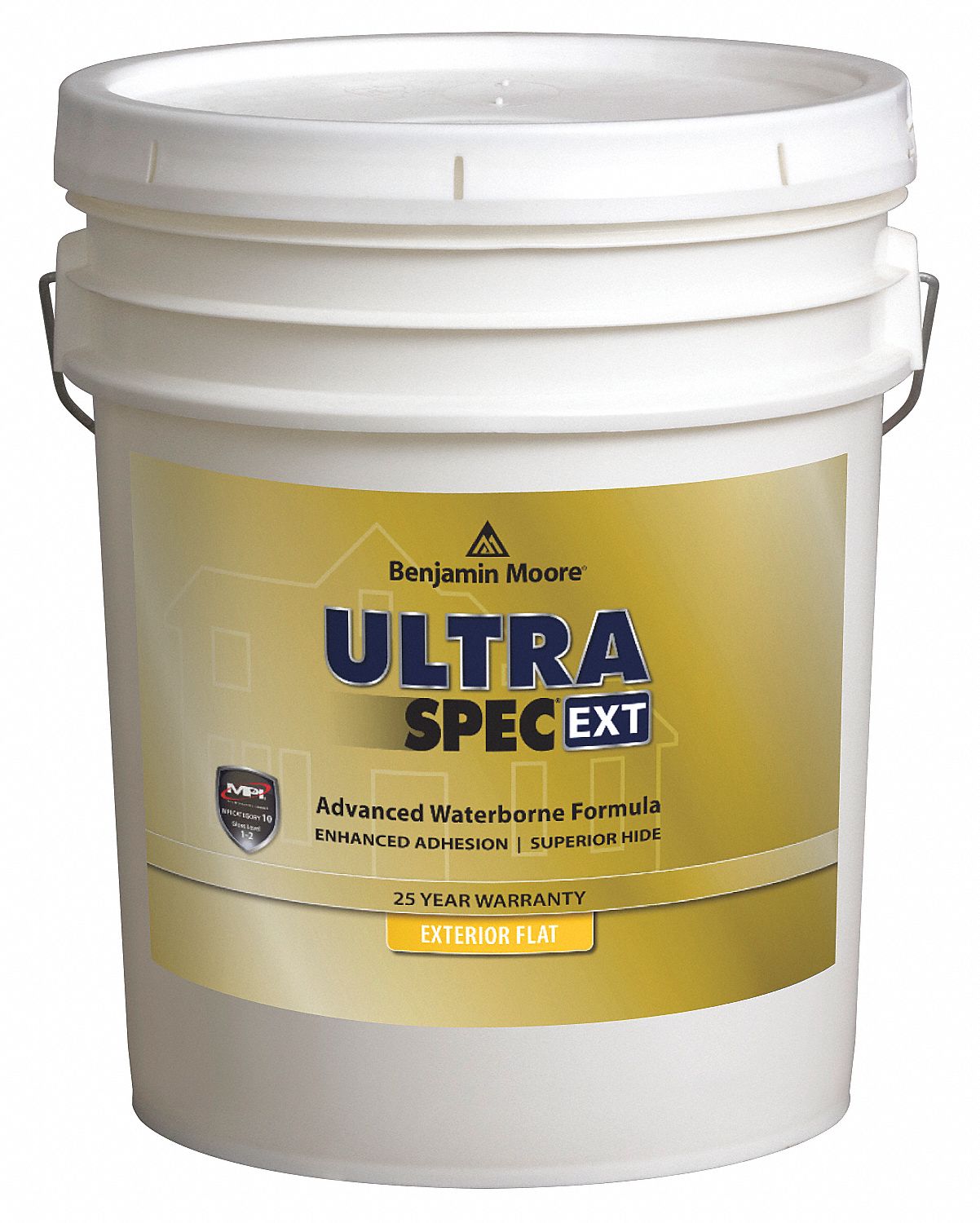 Exterior Paint, Flat, 5 gal, Amherst Gray