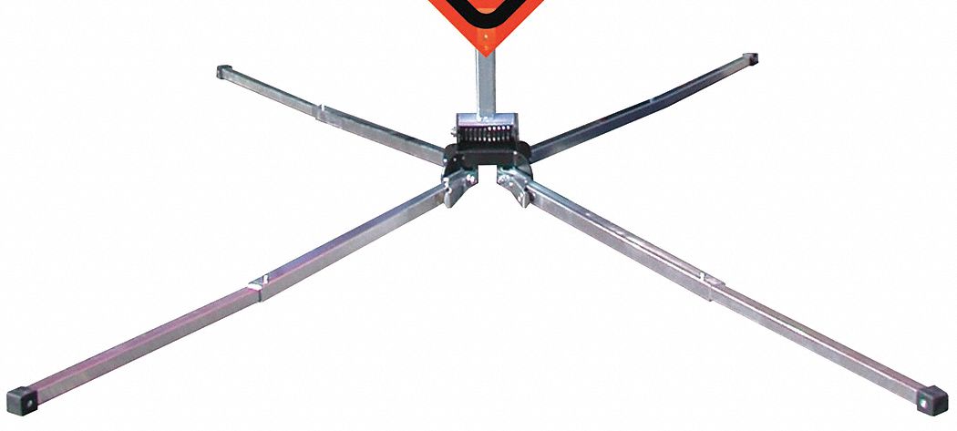 Sign Stand, Portable, Aluminum, 57 In.