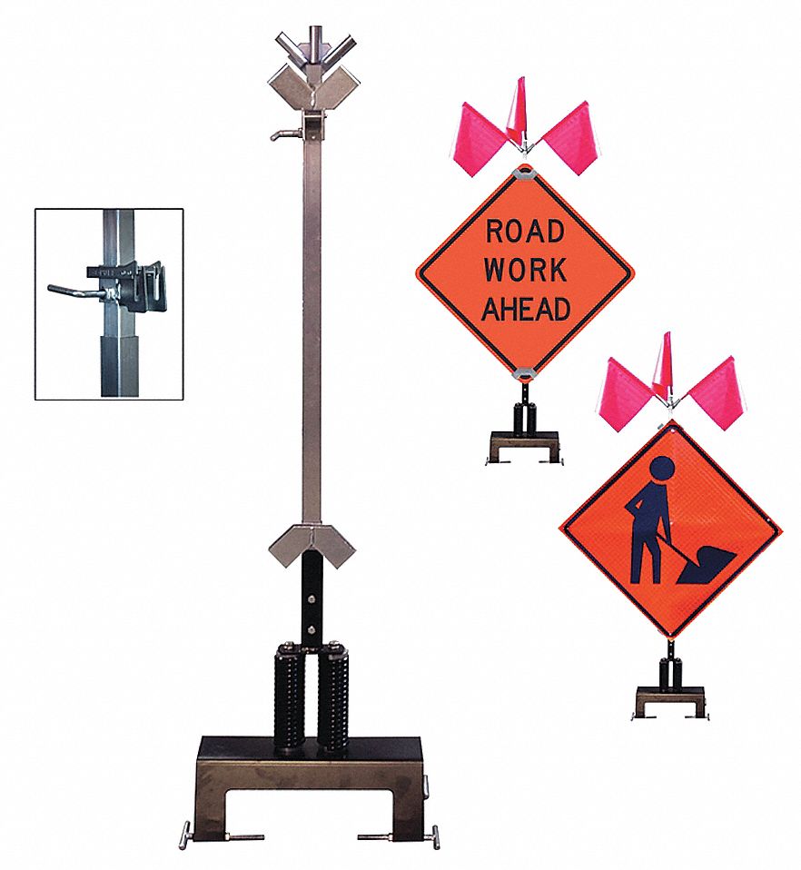 Barrier Mount Sign Stand