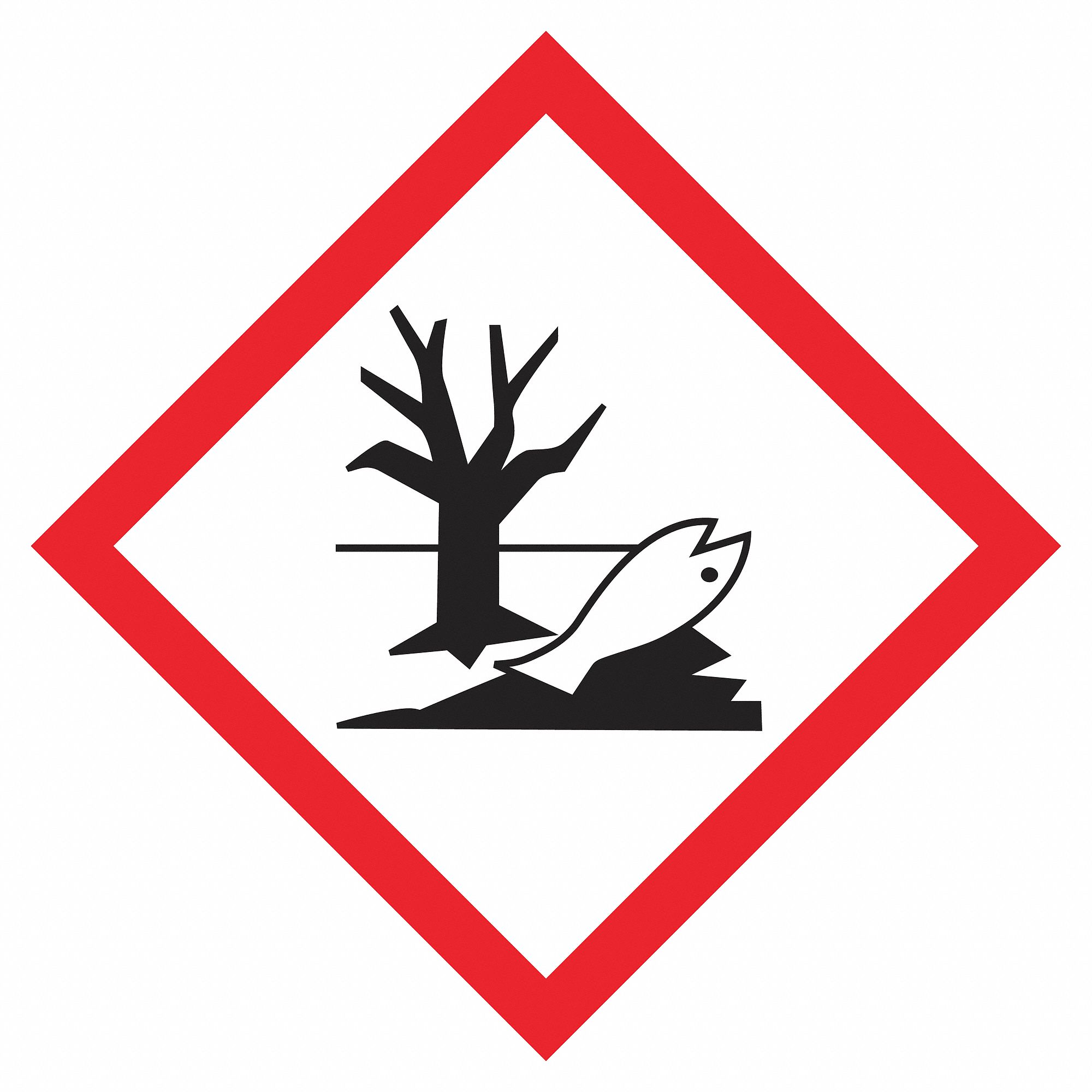 Pictogram Label, Black/Red, Glossy Paper