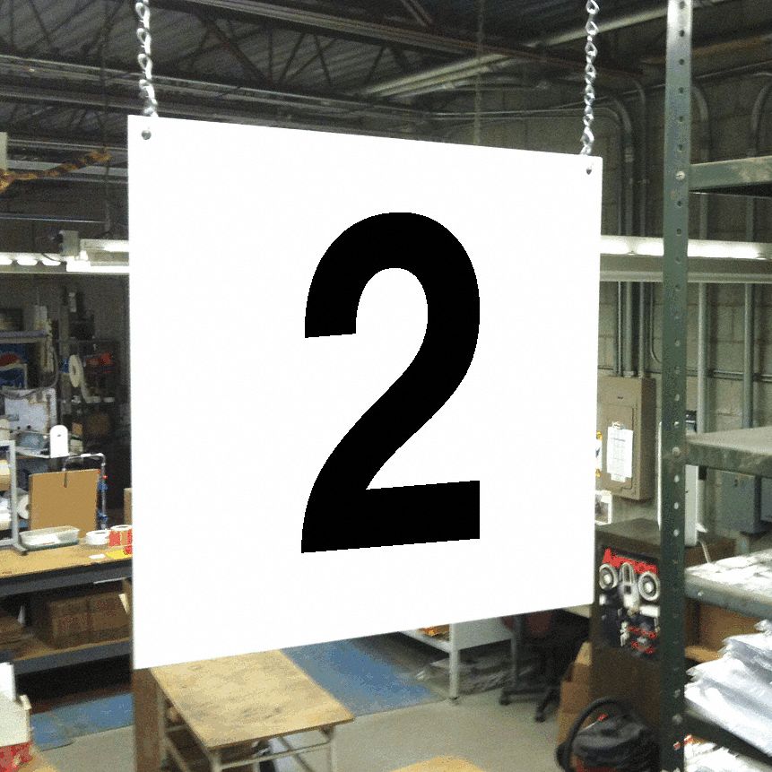 Hanging Aisle Sign, Legend 2