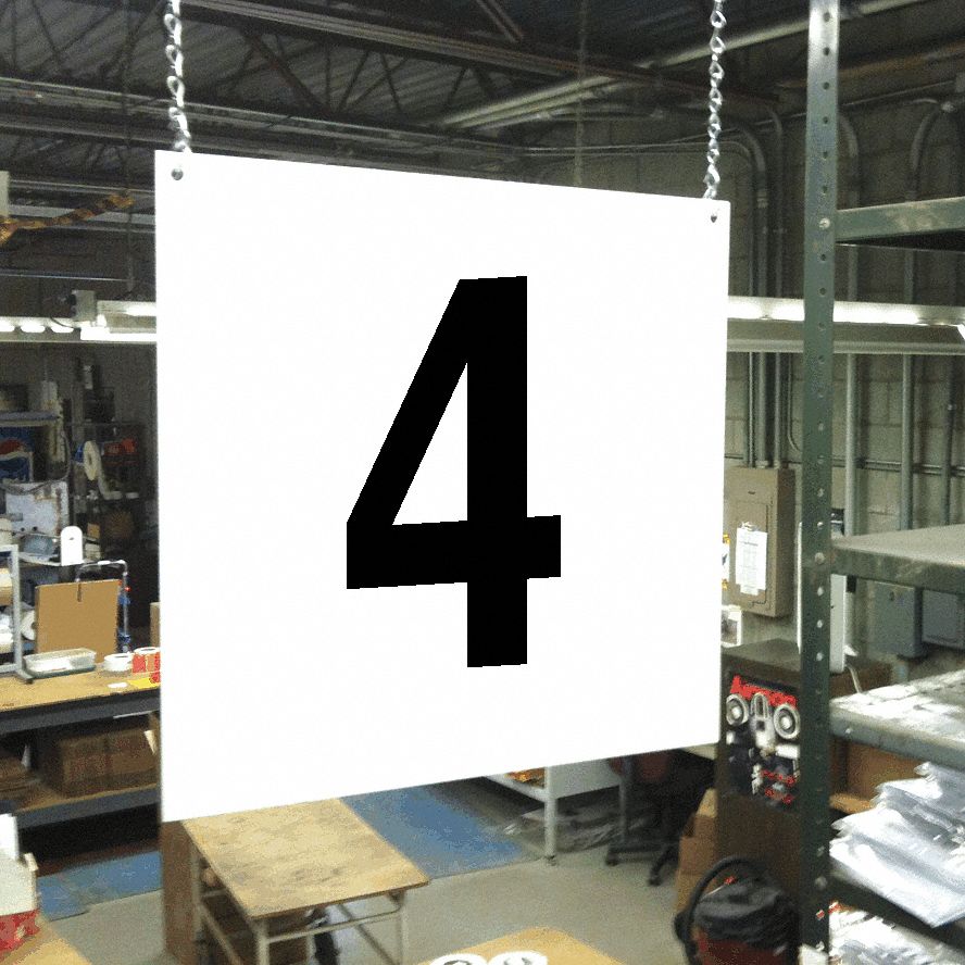 Hanging Aisle Sign, Legend 4