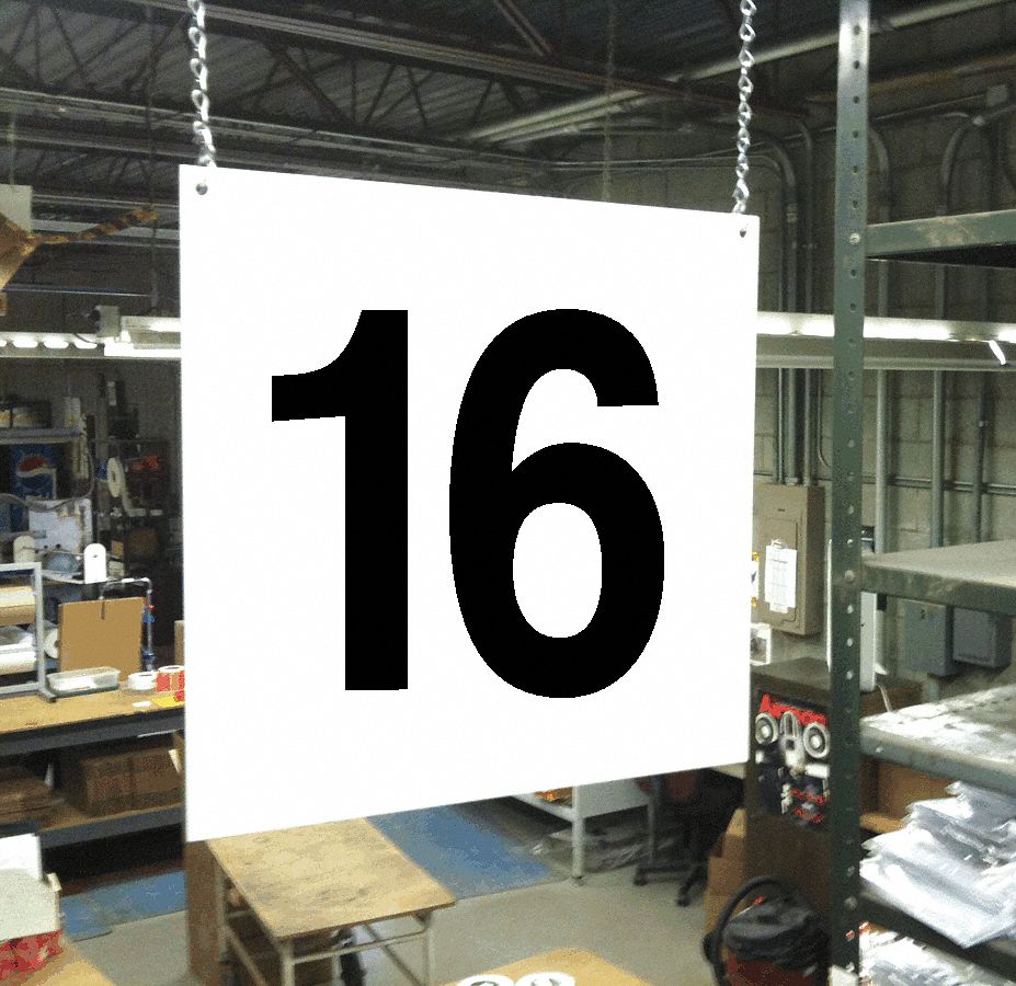 Hanging Aisle Sign, Legend 16