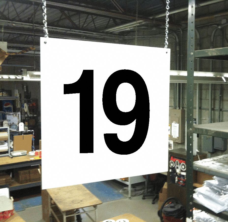 Hanging Aisle Sign, Legend 19