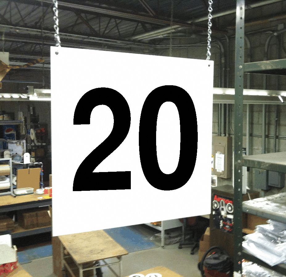 Hanging Aisle Sign, Legend 20