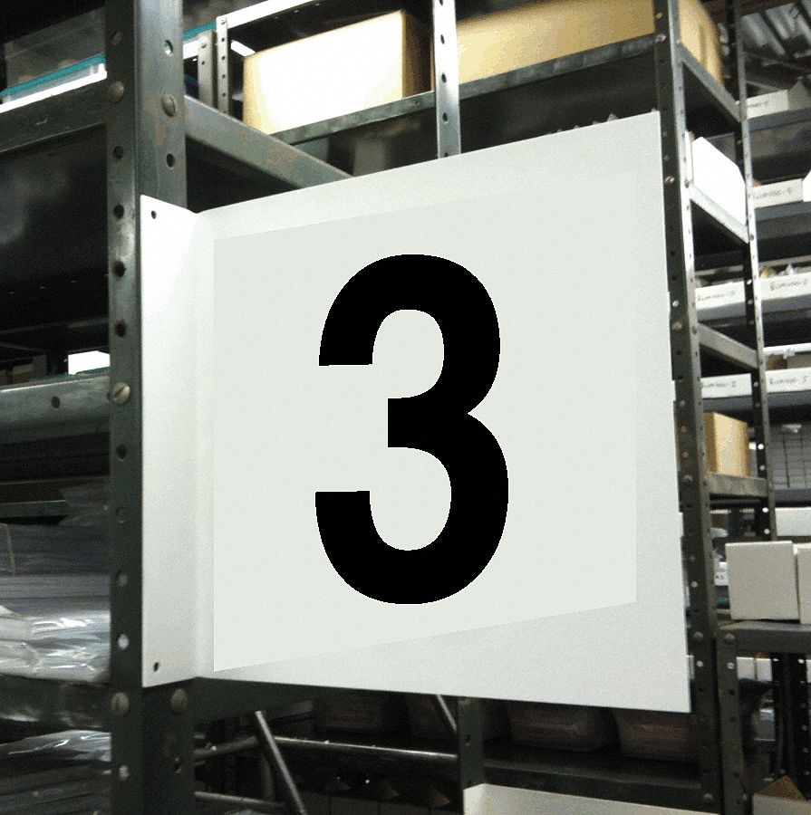 Projecting Aisle Sign, Legend 3