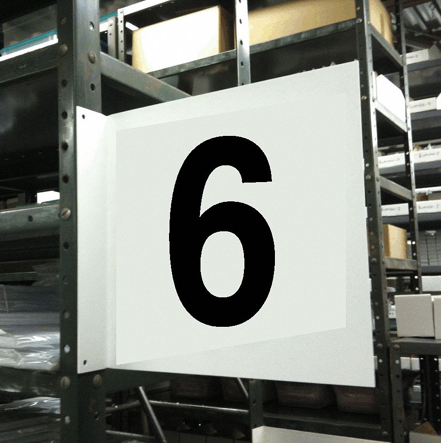 Projecting Aisle Sign, Legend 6